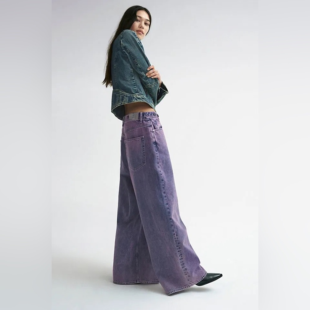 Free People We The Free - Electric Feels Dropped Wide-Leg Jeans